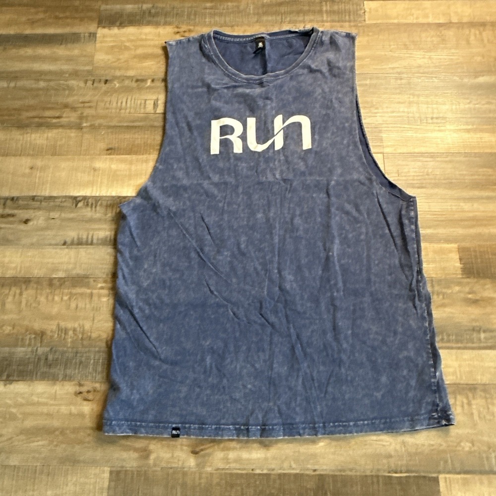 AS Colour Barnard Run Tank Blue Sz XL Sports Gym